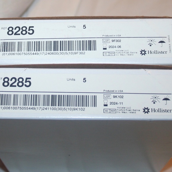 HOLLISTER 2 Boxes/10 8285 Premier Convex Flextend Drain Pouch, Pre-Cut, 1-3/8" - Picture 2 of 3